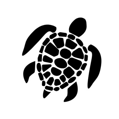 Sea Turtle Vinyl Decal - image1